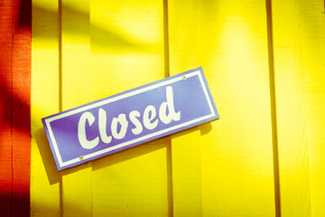 Obraz premium Closed sign