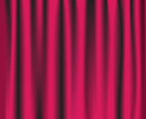 Pink theatre curtain