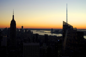 Fototapeta na wymiar Zachód słońca w mieście