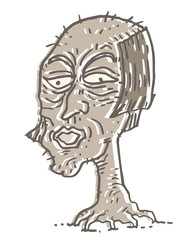 Mistery old tree face