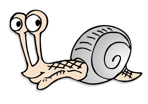 Cartoon snail