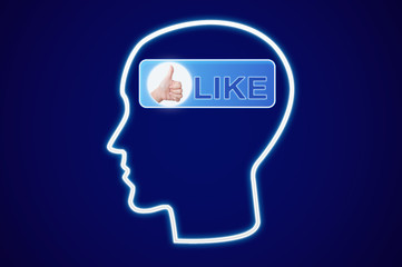 Human Intelligence brain of like concept