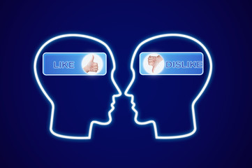 Human Intelligence brain of like concept