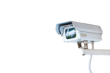 Security Camera or CCTV isolated on white background