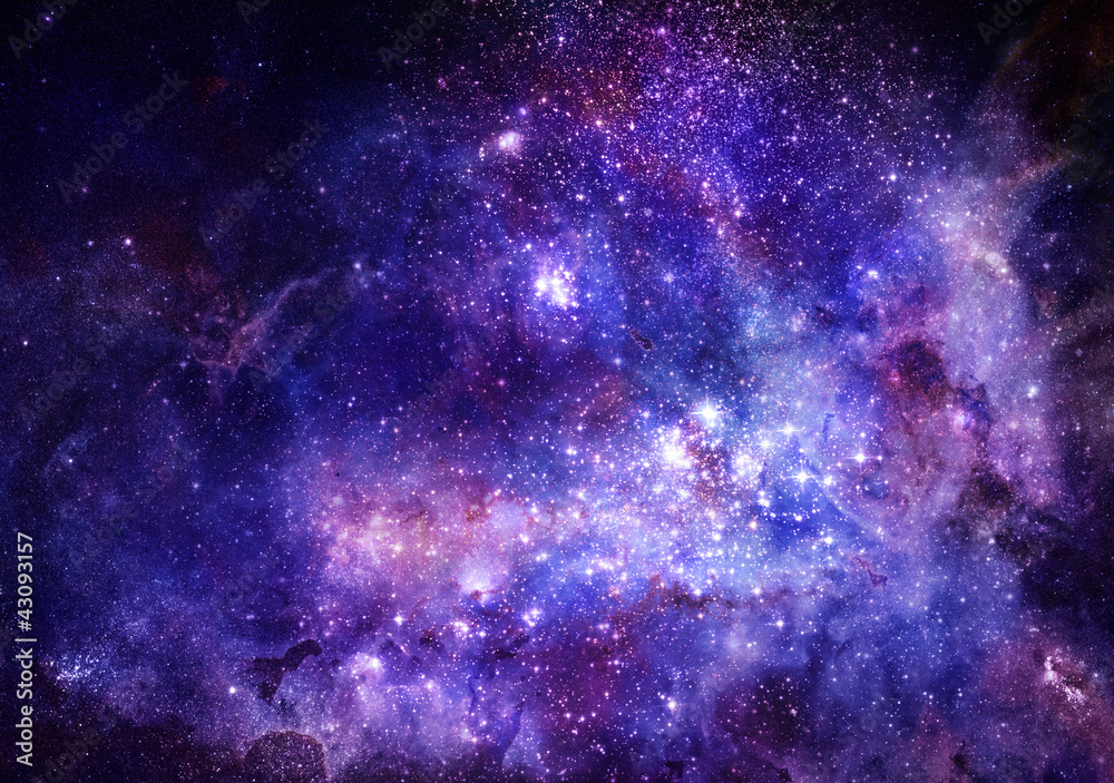 Wall mural nebula gas cloud in deep outer space