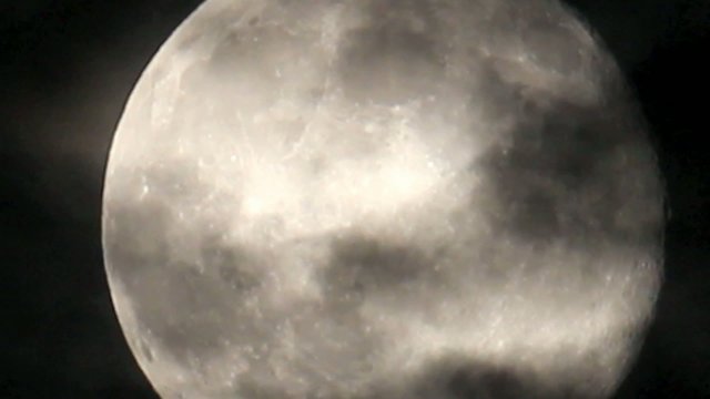 Full moon close up