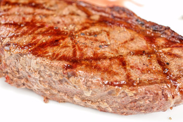 Juicy rib-eye beef steak