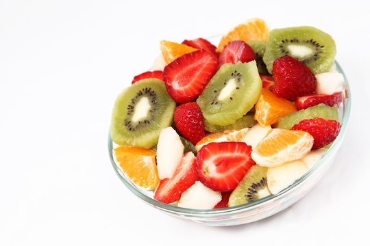 Bowl of fresh fruit salad