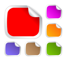 Note paper collection, vector illustration