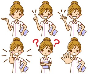 エステティシャン　表情