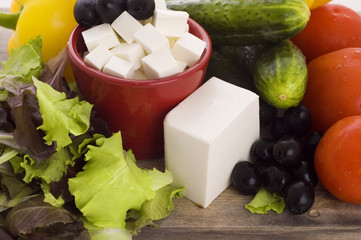 ingredients for greek salad