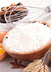 flour and ingredients