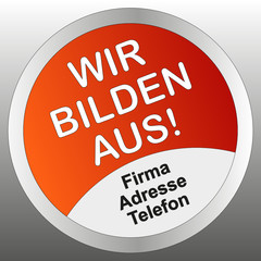 KW-Sticker rot rund wu svg WIR BILDEN AUS!