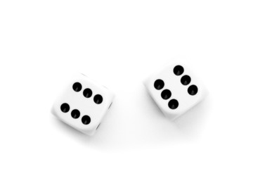 Black and white dices