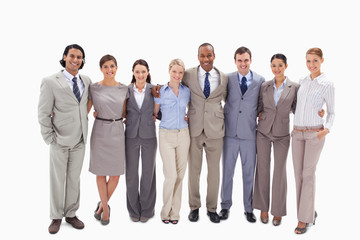 Fototapeta premium Business team arm in arm