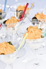 Creative seafood mousse