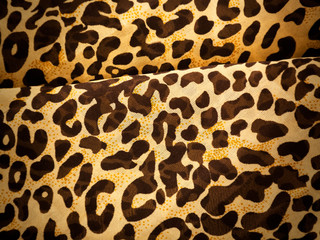 Fototapeta na wymiar Leopard Textile Background