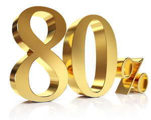 Eighty percent 3D in gold