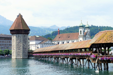 Die Kapellbrücke in Luzern
