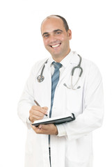 Fototapeta premium Doctor taking notes