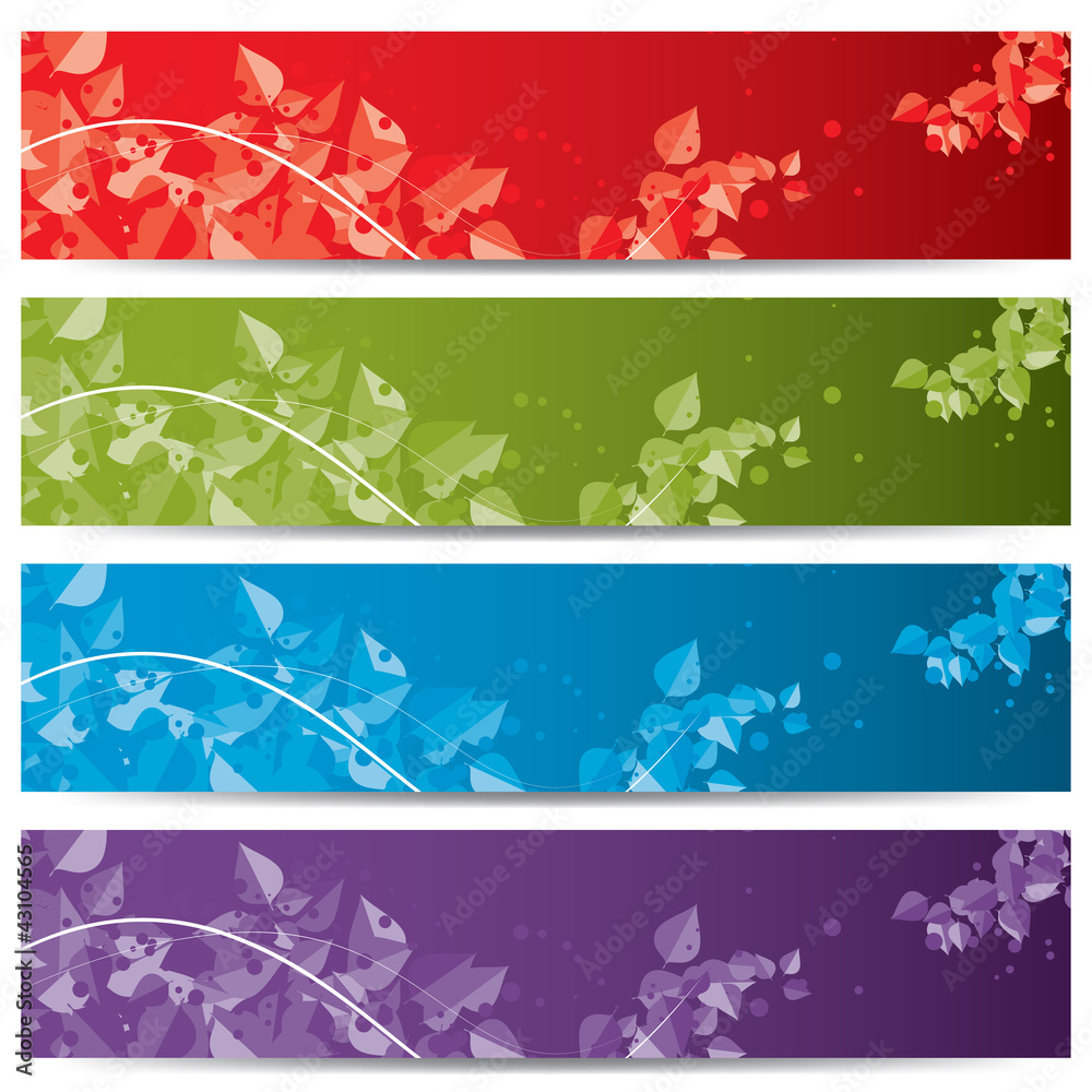 Canvas Prints vector website banners