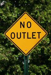 No Outlet Sign