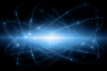 Abstract blue business science or technology background