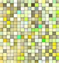 abstract 3d cubes backdrop in yellow and green