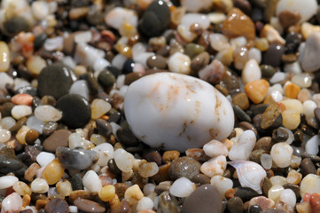 Sea stones as a background