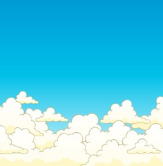 Cloudy sky background 6