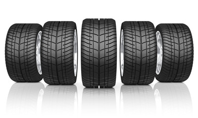 Autoreifen frontal © Thomas Jansa