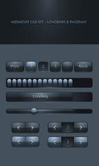 Vector User Interface Elements - Loader Bars and Pagenavs