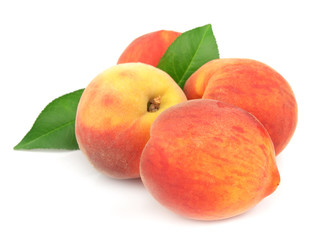 Ripe, juicy peaches