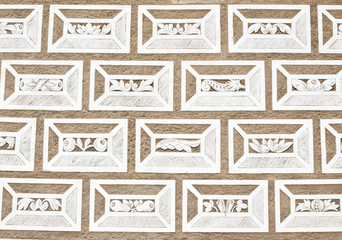 Historic facade in Litomysl, Czech republic