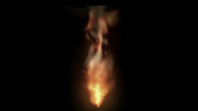 Fire, flame.