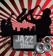 Photo sur Plexiglas Groupe de musique Fond de jazz