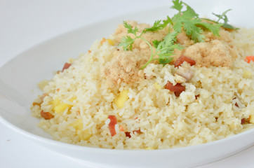 close up fried rice