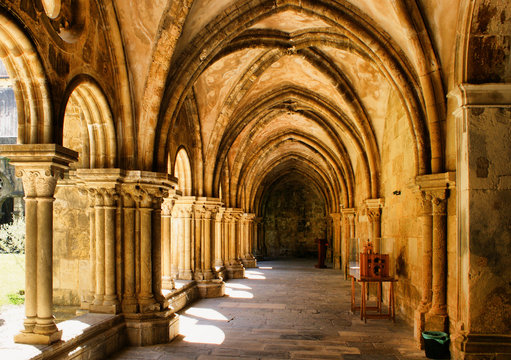 Cloister of Se Velha in Coimbra, Portugal