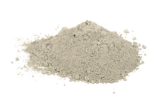 Pile of Cement Isolated on White Background