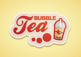 Bubble Tea Logo Rot