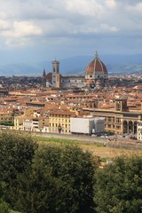 Fototapeta na wymiar View of Florence with Duomo