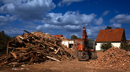 Bagger Abriss