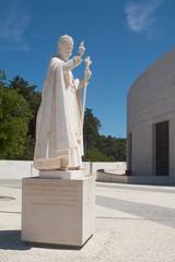 Pope Statue in Fatima Santuary