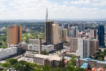 Wandaufkleber Nairobi, die Hauptstadt Kenias © Natalia Pushchina