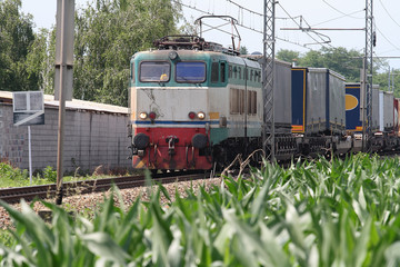 Naklejka premium cargo train