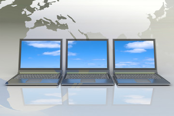 Fototapeta premium Internet Concept of global business
