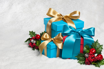 Present in festive decoration