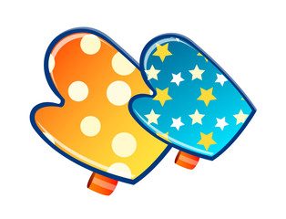 vector icon kitchen glove