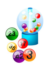 vector icon lotto