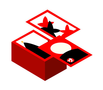 vector icon flower card
